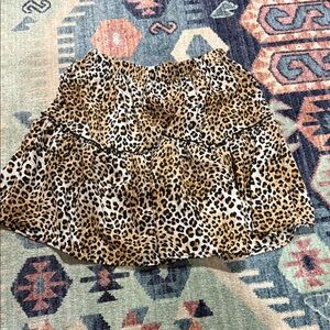 Leopard Print Tiered Mini Skirt - Bold Animal Pattern